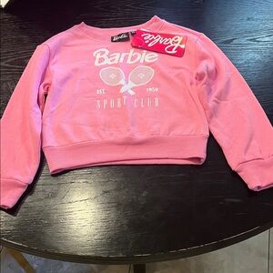 Barbie little girls pink sweatshirt